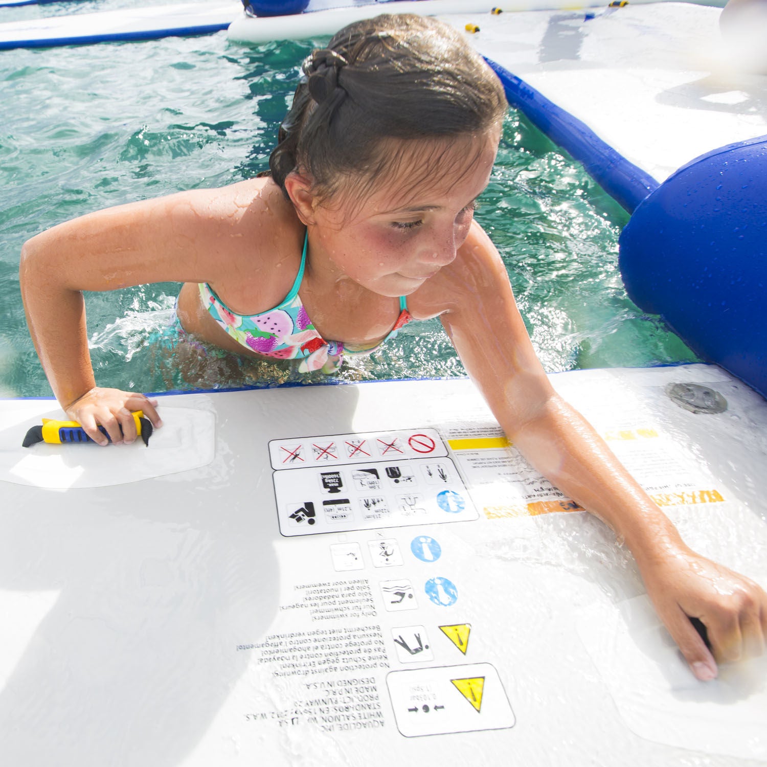 Aquaglide Speedway Floating Mat 20ft - Premium Inflatable Water Mat for Lakes, Pools & Beaches - Perfect for Relaxing, Sunbathing & Water Fun