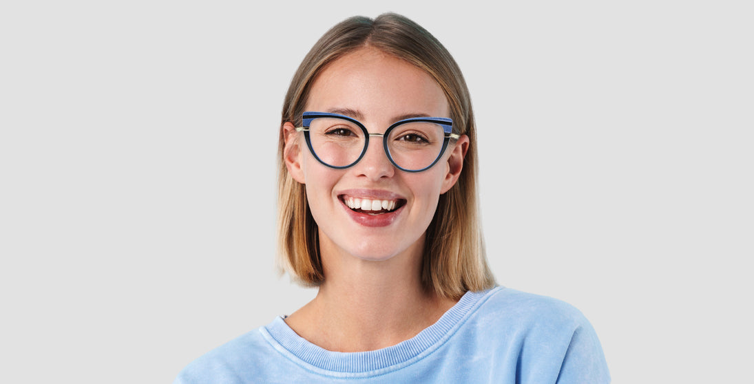 Stylish Translucent Blue Reading Glasses 7700 - Lightweight & Comfortable for Reading, Computer Use, and Daily Wear