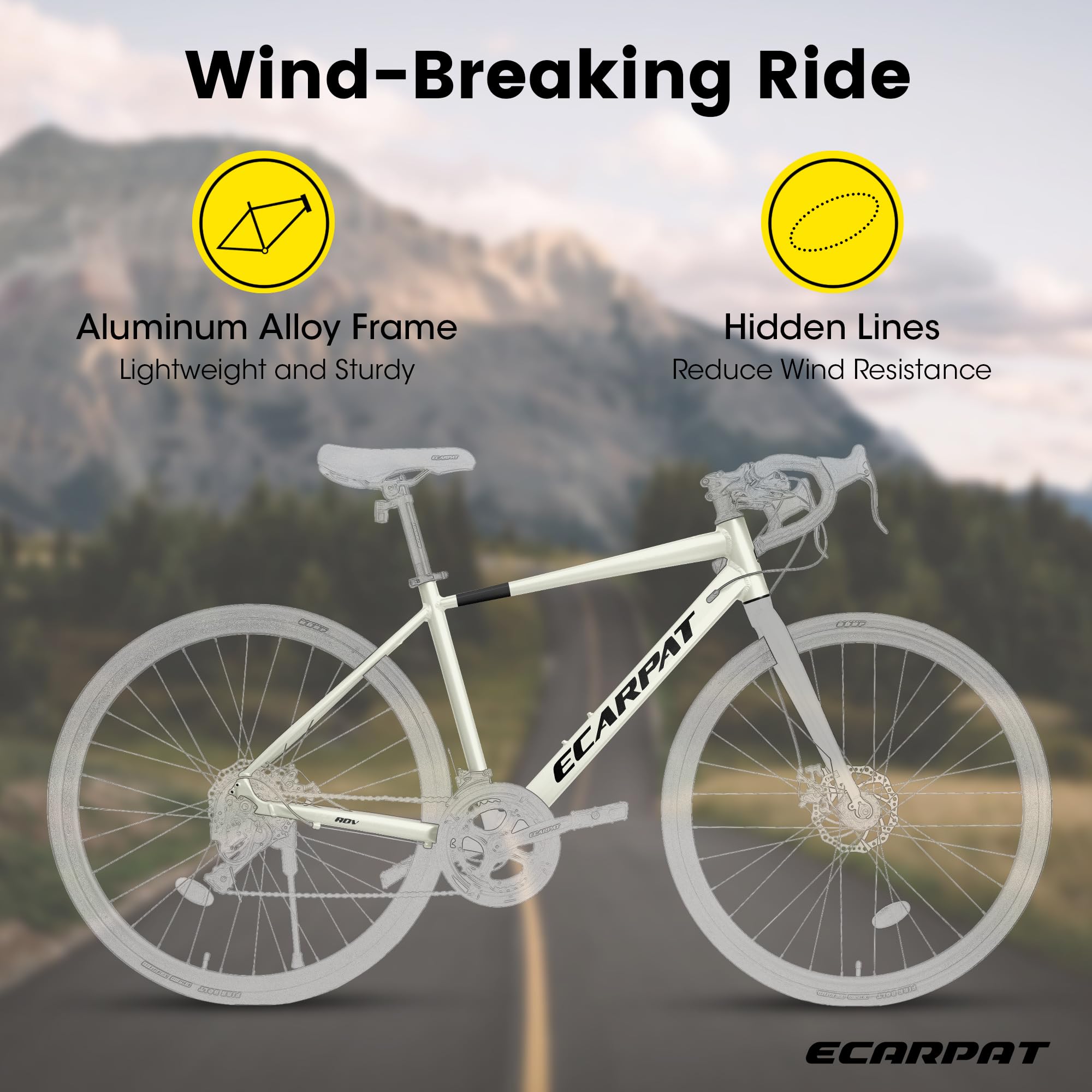 **700C Hybrid Road Bike for Men & Women - 16/21/24 Speed Aluminum/Steel Frame Commuter Bike - Perfect for City Riding, School & Work - Great Christmas & New Year Gift**    *(Use Case: Ideal for daily commuting, weekend rides, fitness training, and urban adventures.)*