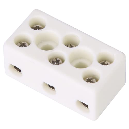 High Frequency Ceramic Terminal Block & Pull Chain Switch - 10pcs Easy Install Porcelain Wire Connectors for Transformers - Perfect for Electrical Wiring & DIY Projects
