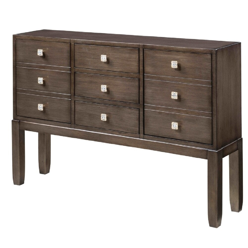 Elegant Narrow Console Table with Gold Accents - Perfect for Entryway, Hallway, or Small Space Decor