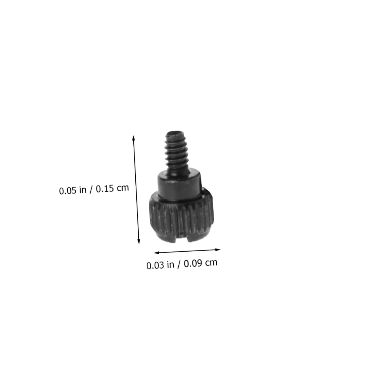 BESTonZON 100pcs Black Metal Computer Case Thumbscrews - High Strength, Elegant Design, Easy to Install for PC Build & Maintenance