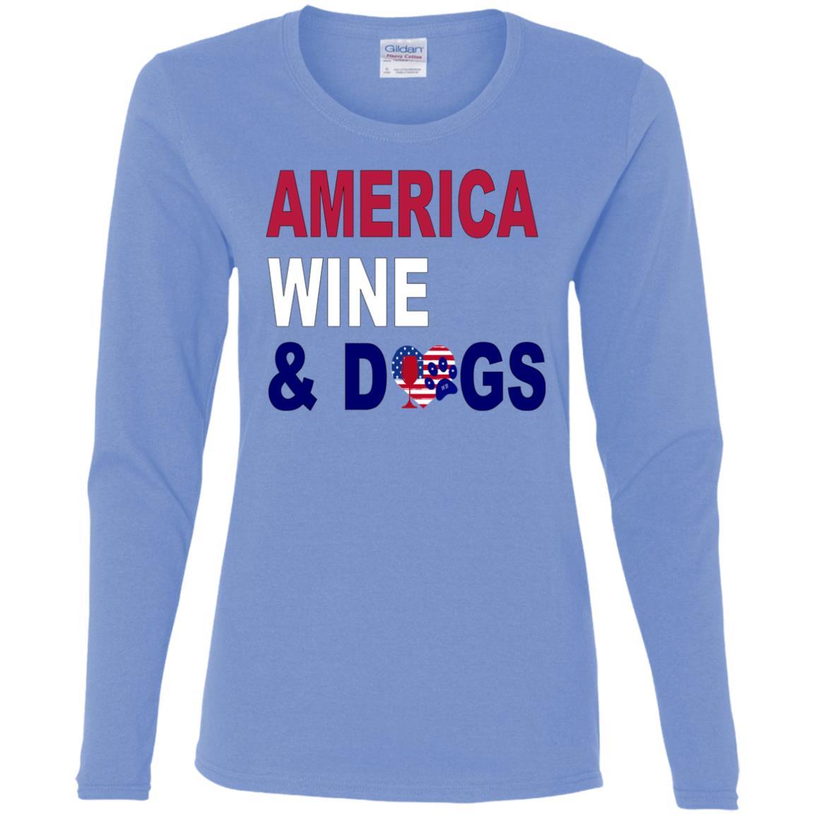 WineyBitches.Co Women's Long Sleeve Cotton T-Shirt - Soft Casual Shirt for Everyday Wear, Lounge & Outfits