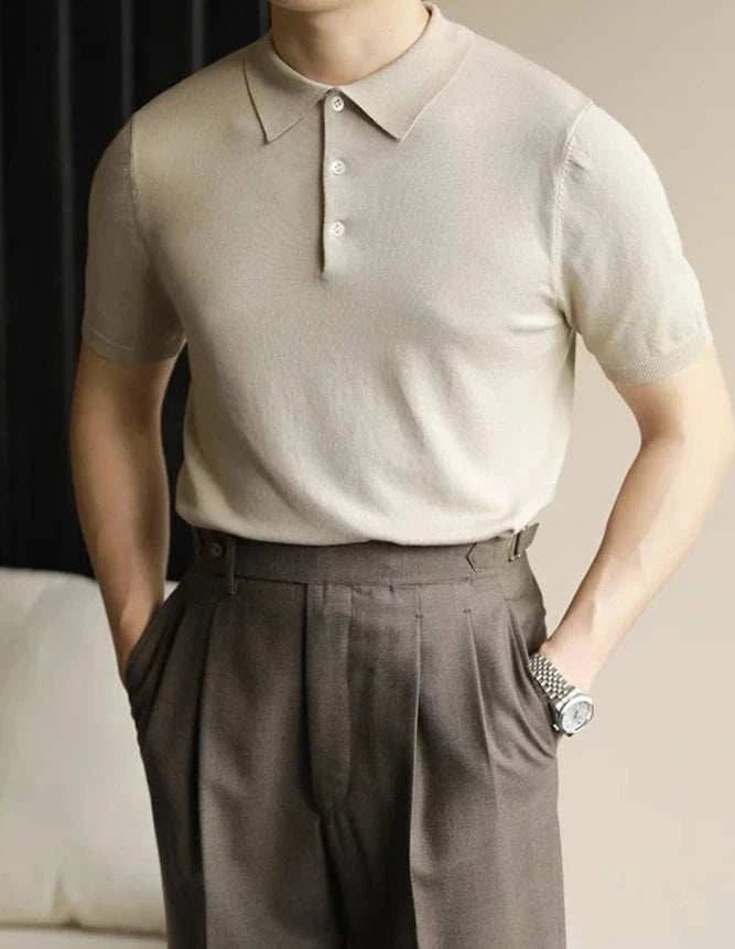 Men's Classic Polo Casual T-Shirt - Breathable Cotton Short Sleeve Shirt for Everyday Wear | Perfect for Work, Golf, and Outdoor Activities