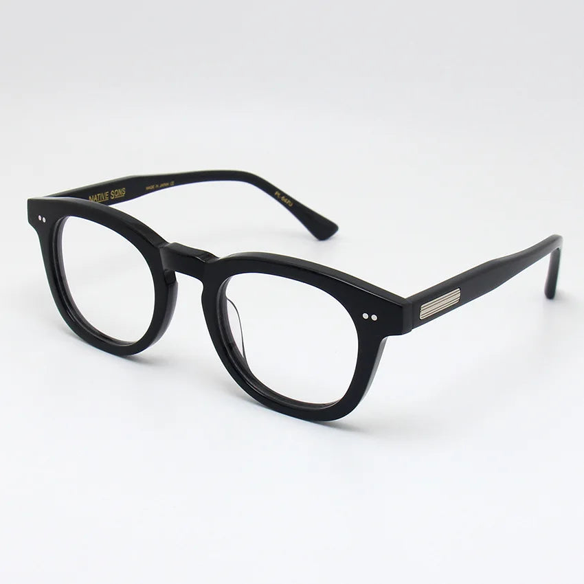 Stylish Black Acetate Unisex Oval Full Rim Eyeglasses BM031 - Perfect for Reading, Work & Fashion Accessories