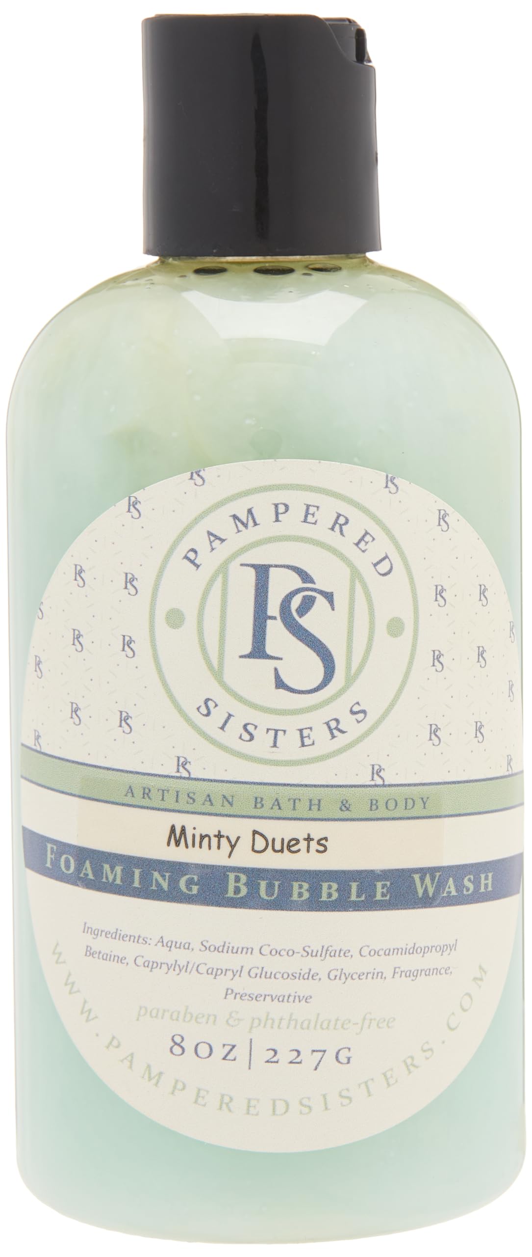 Luxury Foaming Bubble Wash with Shea Butter - Peppermint Spearmint Scent | Moisturizing & Creamy Body Wash for Soft Skin | Perfect for Shower, Bath & Relaxation