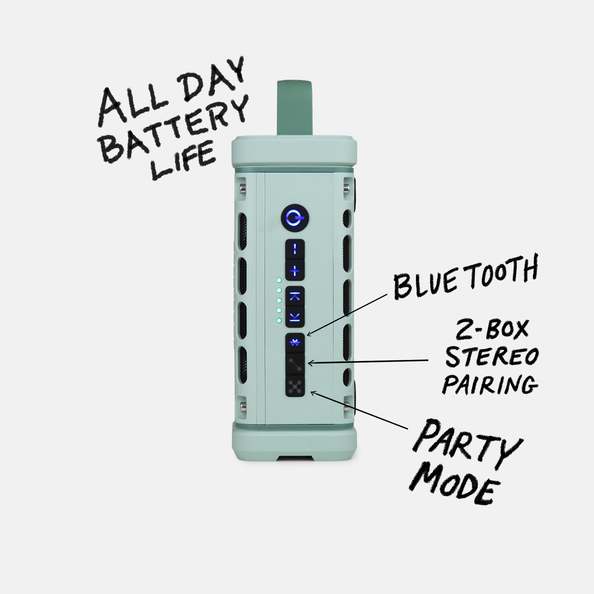 Turtlebox Speaker Ranger - Portable Bluetooth Speaker with Loud Sound, Waterproof & Durable for Outdoor Adventures, Camping, Beach Parties & Hiking