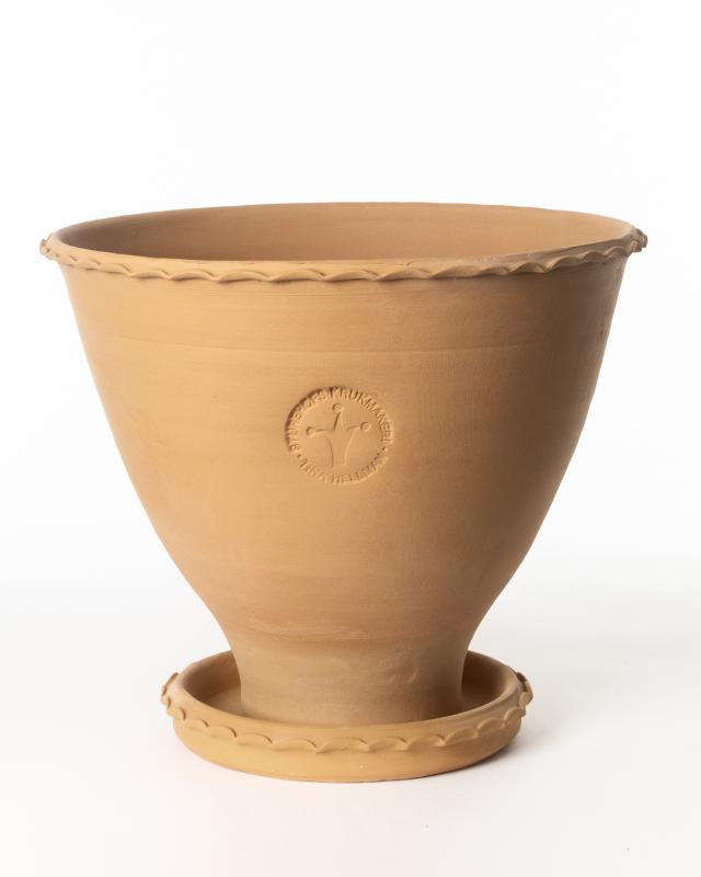 Premium Kruka Sturehof Adelcrantz 24cm Ceramic Flower Pot - Perfect for Indoor Plants, Home Decor & Garden Planting