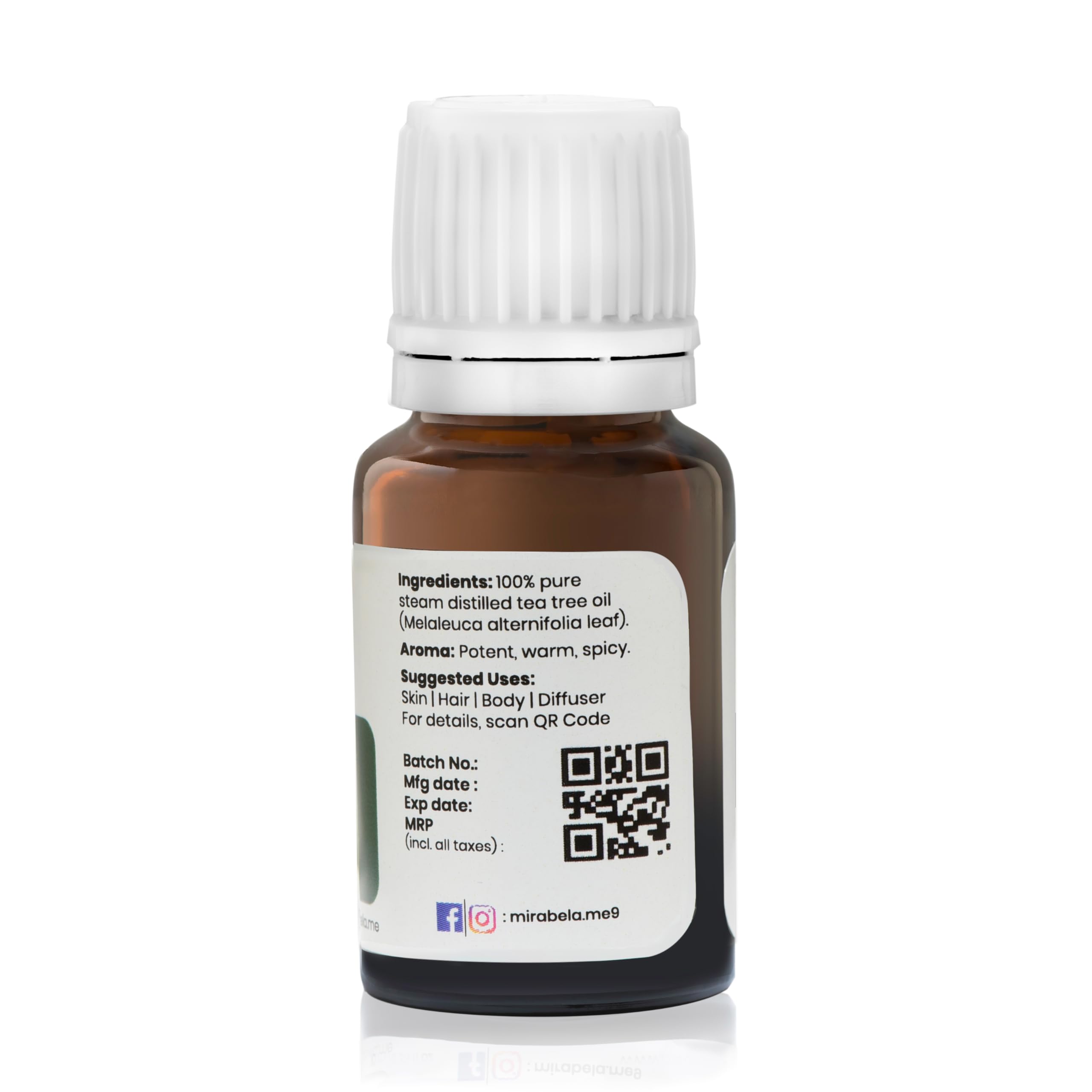 100% Pure Australian Tea Tree Essential Oil - Undiluted, Therapeutic Grade for Acne Care, Face, Hair & Skin | 10ml Bottle | Natural Solution for Acne, Dandruff & Skin Irritations | Perfect for Aromatherapy, DIY Beauty & First Aid