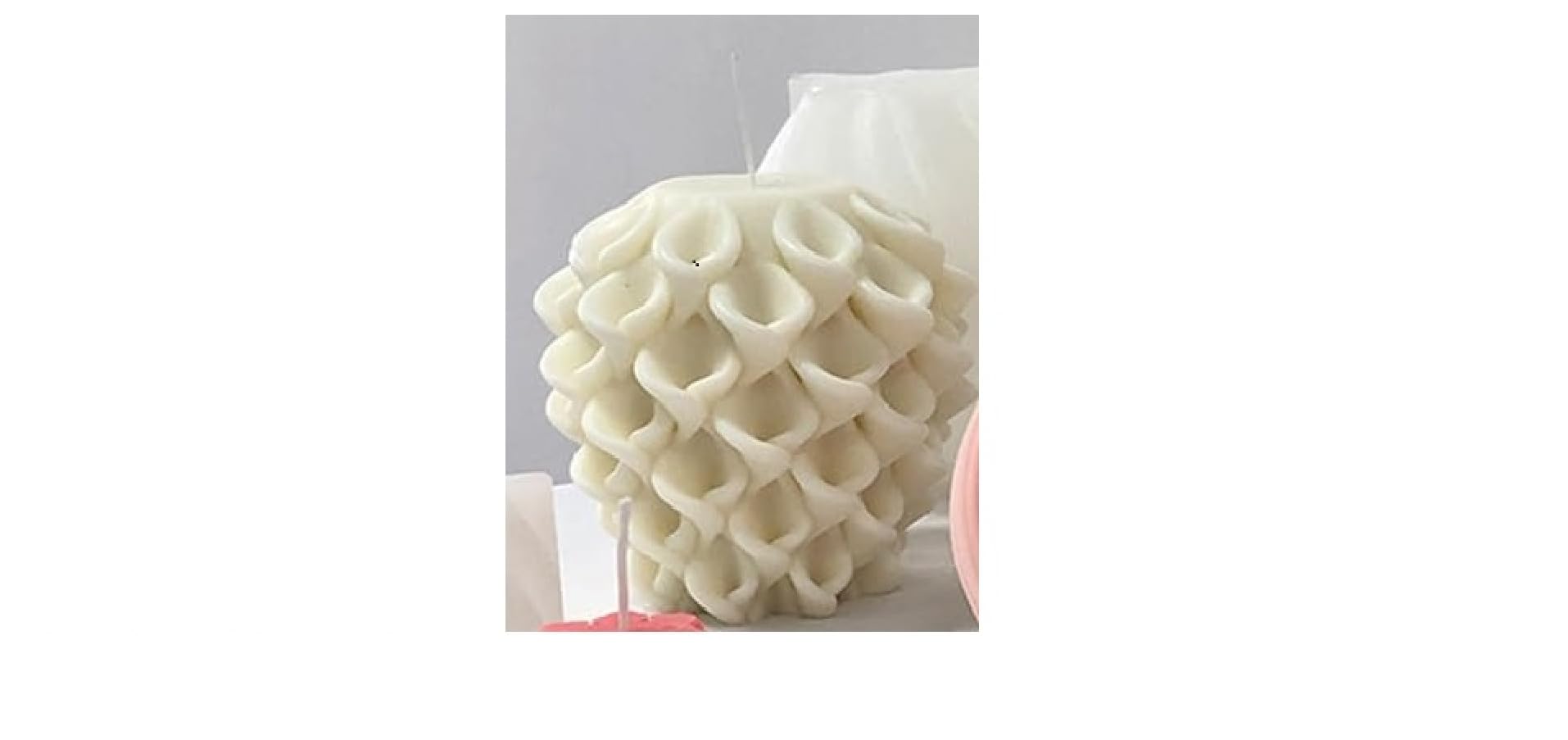 TubeRose® 3D Geometric Silicone Candle Mold - Spiral Raindrop Design for Resin Art, Soap, Wax, Epoxy Casting - DIY Fondant, Chocolate, Candy, Cake Molds - Unique Home Decor Craft Supplies for Parties, Weddings & Relaxation