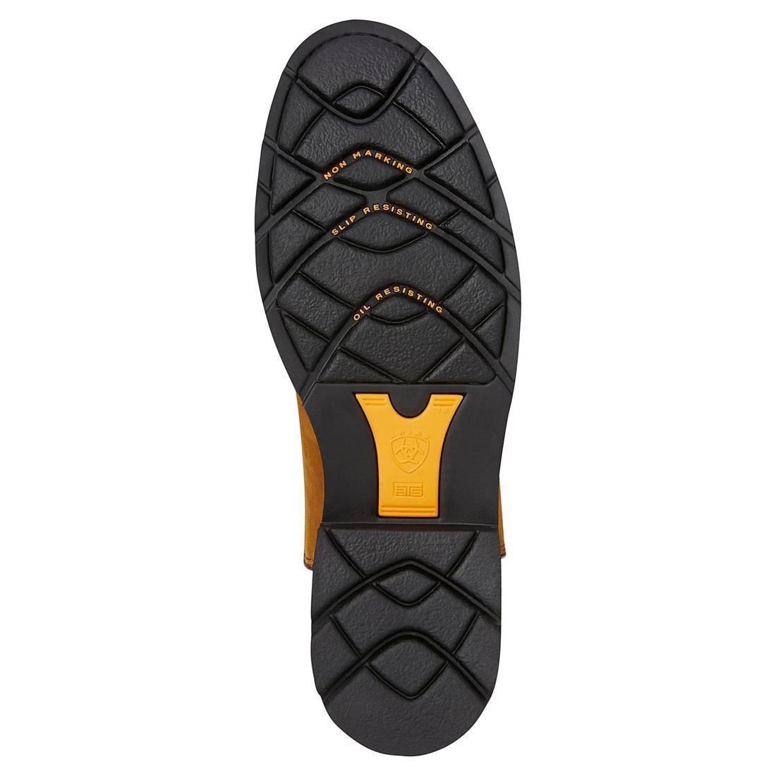 Sierra Soft Toe Work Boots - Comfortable & Durable Aged Bark Leather for Men - Perfect for Construction, Hiking & Outdoor Activities