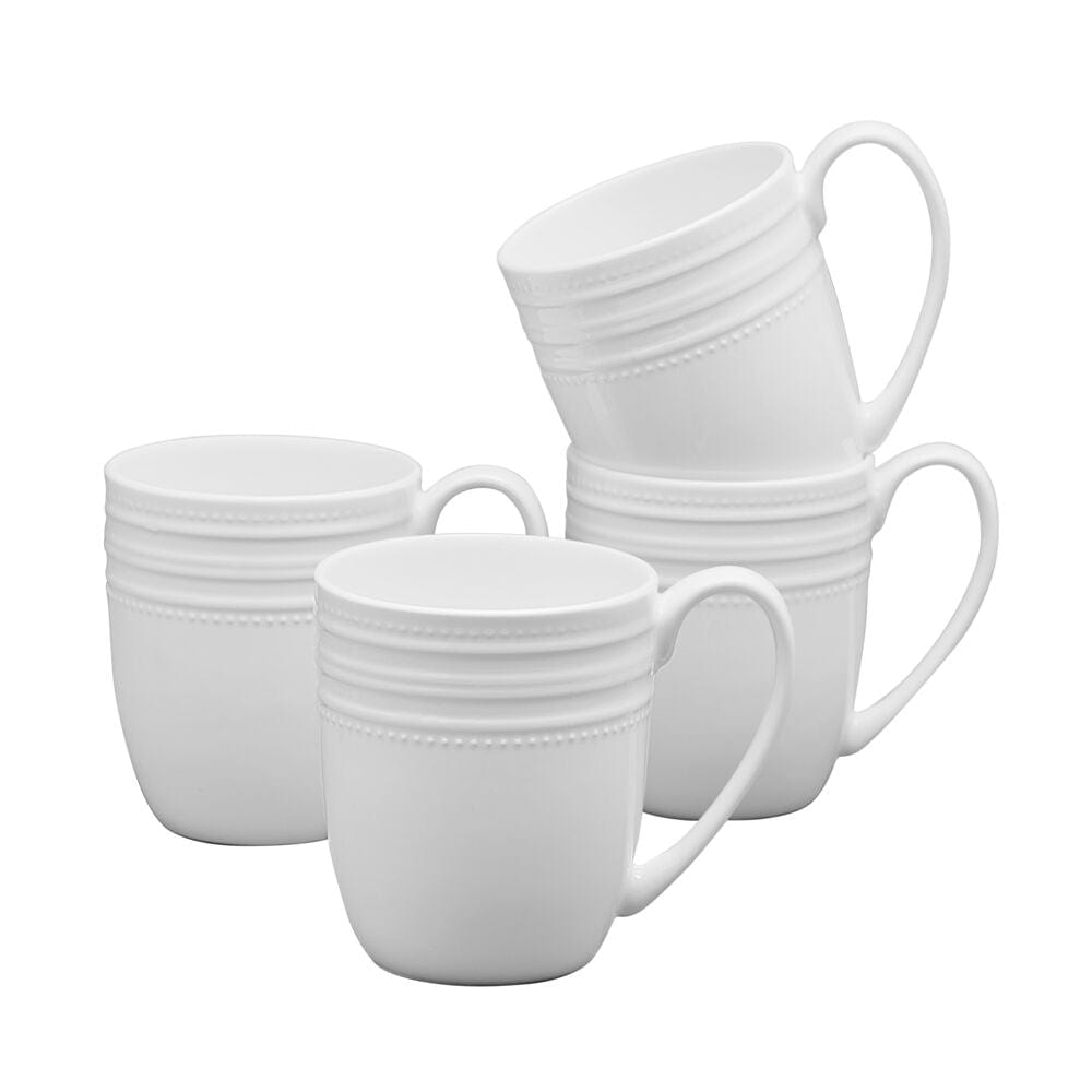 Kamryn Vegan Ceramic Coffee Mugs Set of 4 - Eco-Friendly Plant-Based Cups for Tea, Coffee & Hot Drinks - Perfect for Home, Office & Gifts