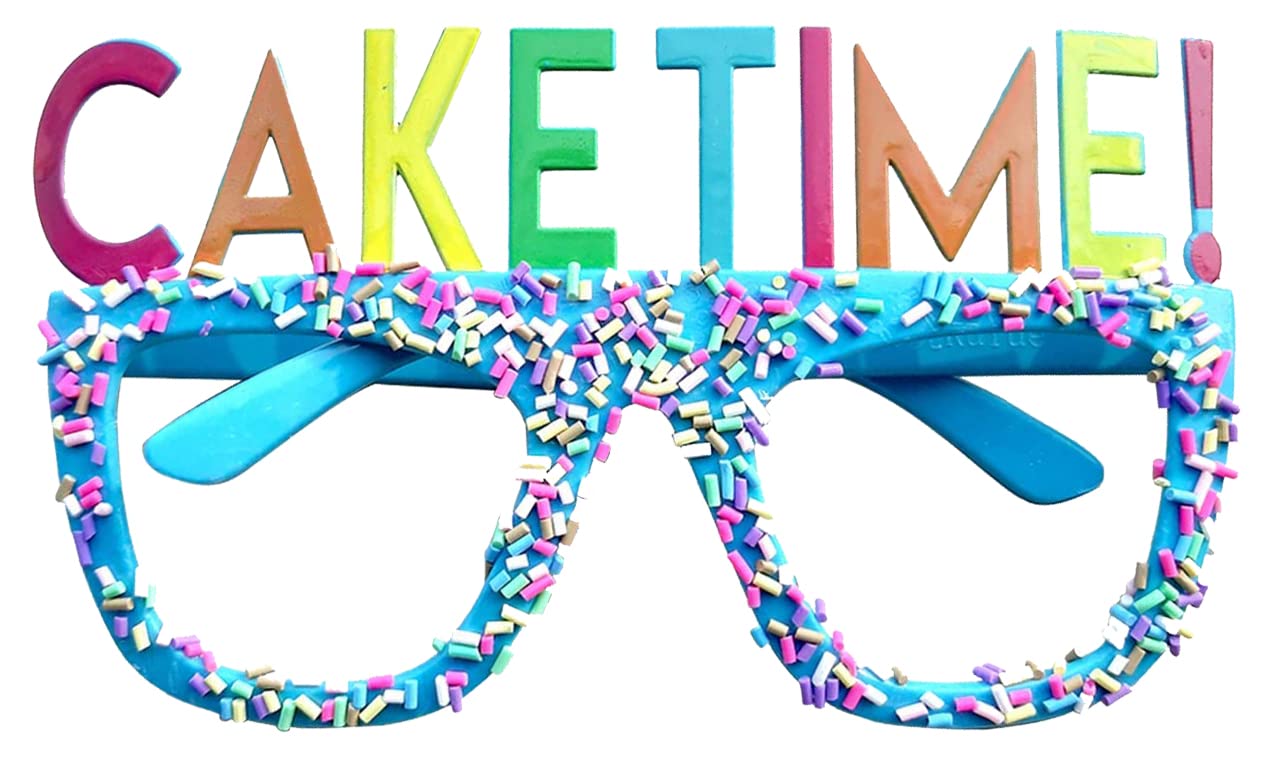 AMFIN® Birthday Cake Decorations - 1pc Fun Sunglasses for Kids Party, Photo Shoot Props, Cake Topper Accessories - Perfect for Birthday Celebrations, Baby Showers & Themed Events