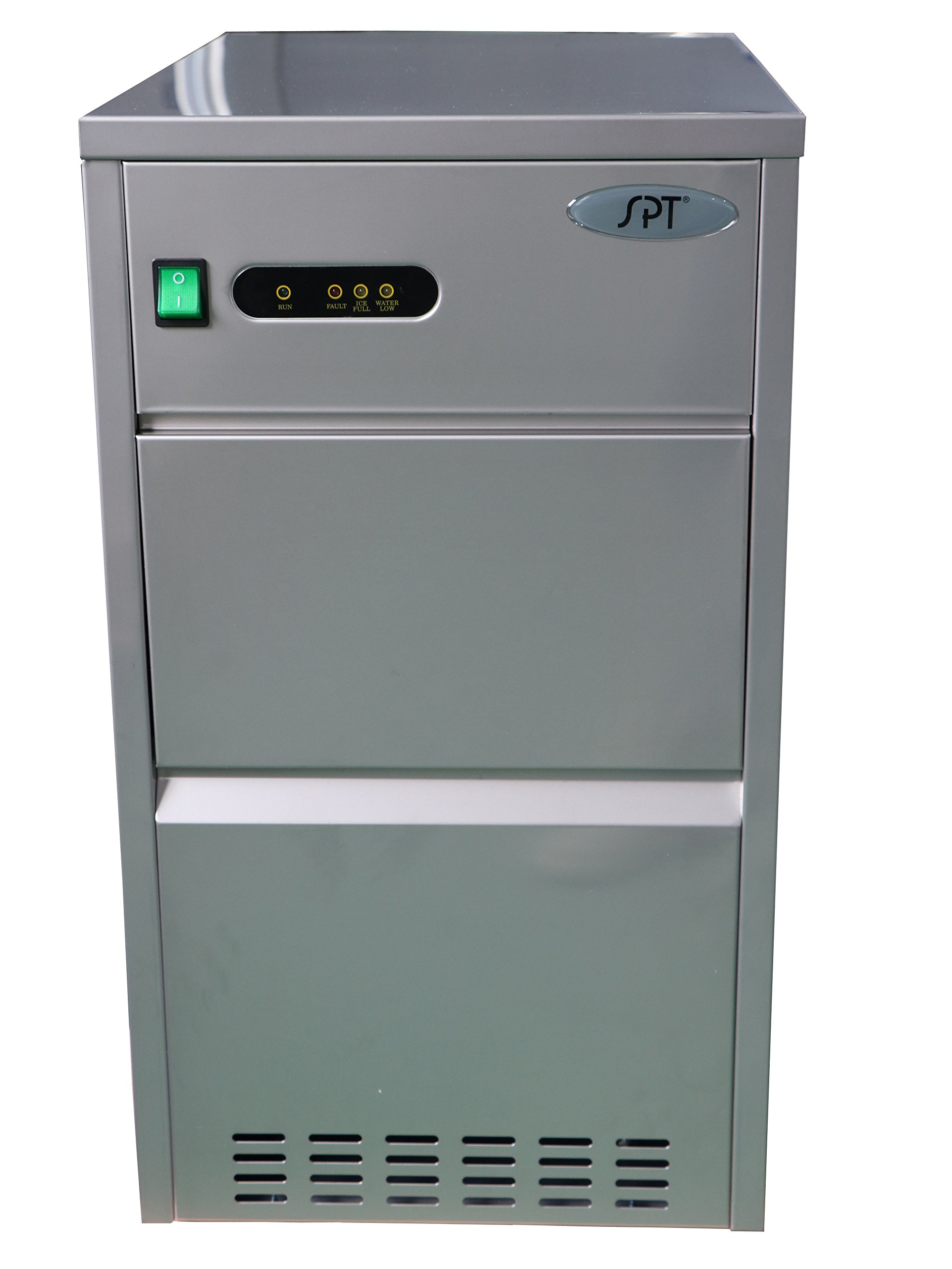 SZB-40 Commercial Automatic Flake Ice Machine - 1000LBS/Day, Stainless Steel, Energy Efficient for Restaurants, Bars, and Supermarkets