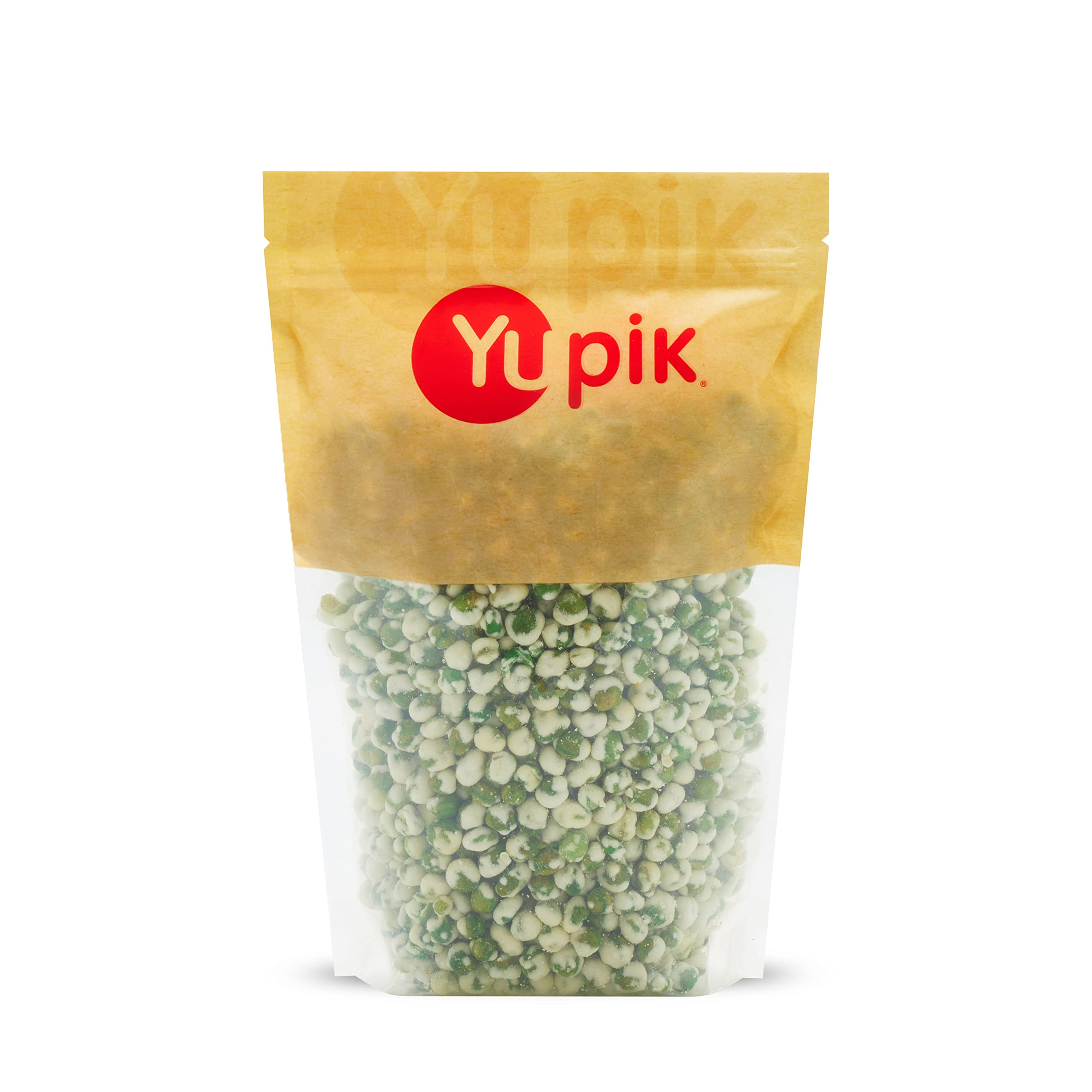 Yupik Wasabi Peas 1kg - Crunchy Spicy Vegan Snack, Kosher & Gluten-Free - Perfect for Salads, Trail Mix, Office Snacking & Healthy On-the-Go Treats