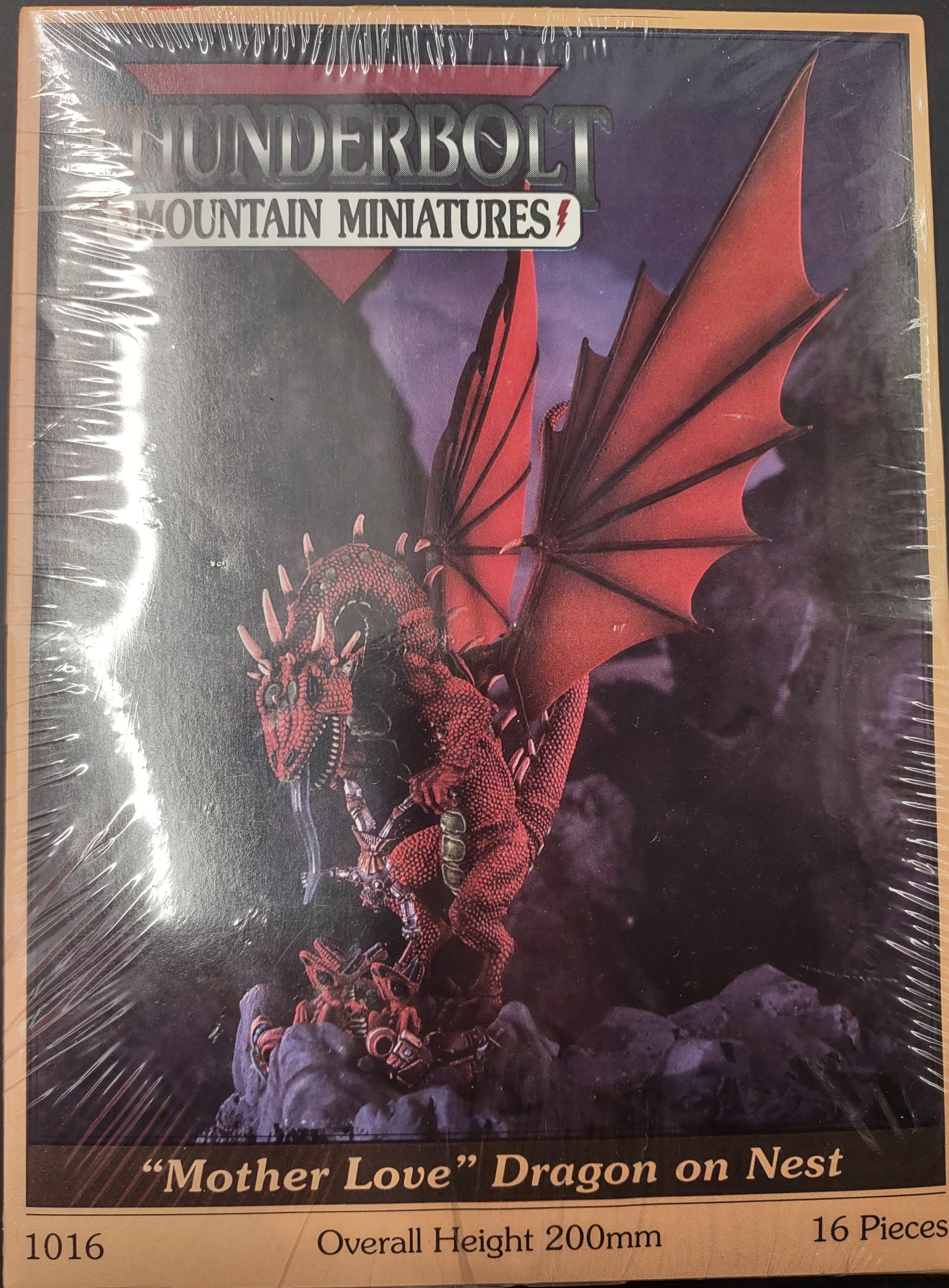 MOTHER LOVE DRAGON ON NEST #1016 THUNDERBOLT MOUNTAIN - Fantasy Dragon Figurine for Collectors & Home Decor | Perfect for Display Shelves, Gaming Rooms & Gift Giving