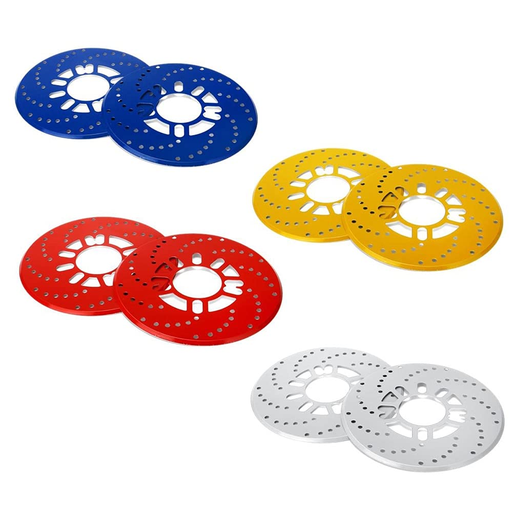 2Pcs Aluminum Brake Rotor Covers - Dust-Proof Drum Brake Decorative Covers for Auto Rear Wheels | Car Accessories & Wheel Protection for Off-Road & Daily Driving