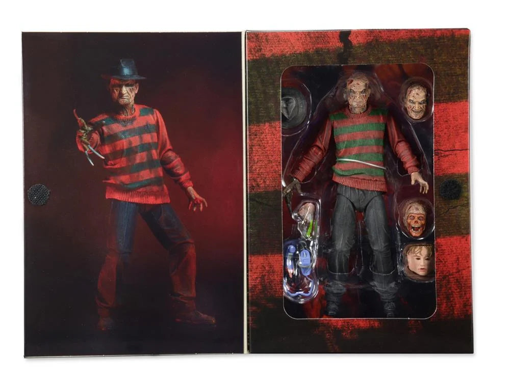 NECA Ultimate Freddy Krueger Action Figure - Nightmare on Elm Street Horror Movie Collectible - Perfect for Halloween Decor & Horror Fan Collections