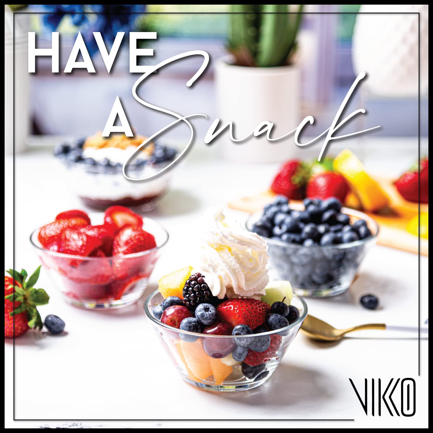 Vikko 12-Piece Glass Bowls Set - 7oz Small Glass Dishes for Desserts, Candy, Snacks, Ice Cream, Kitchen Prep & Serving - Microwave & Dishwasher Safe - Perfect for Parties, Entertaining & Daily Use