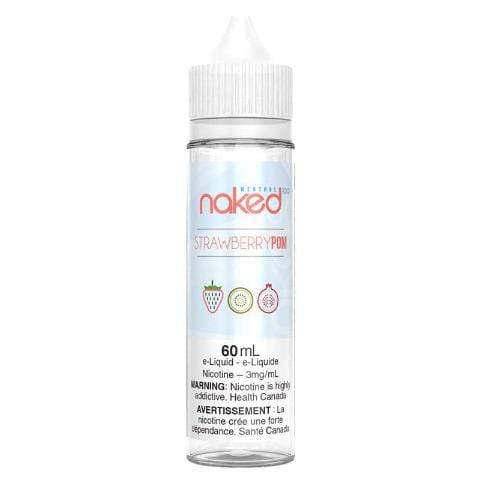 NAKED 100 Strawberry Pom (Brain Freeze) E-Liquid - 60mL Vape Juice | Refreshing Berry Flavor for All-Day Vaping | Ontario, Canada
