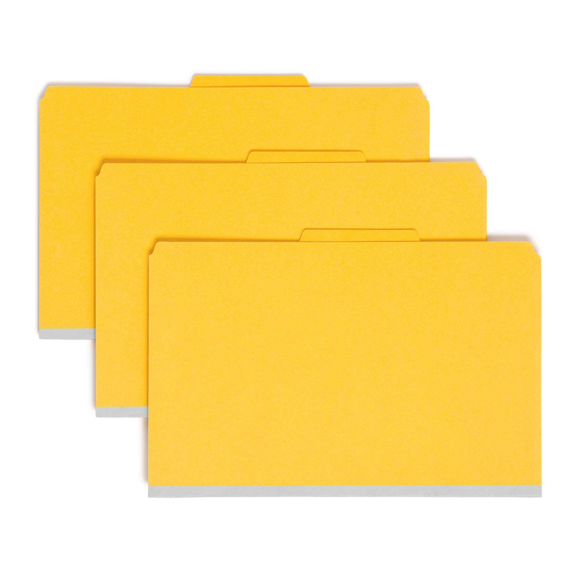 Smead Pressboard Legal Size File Folders with SafeSHIELD Fasteners - 2 Dividers, 2