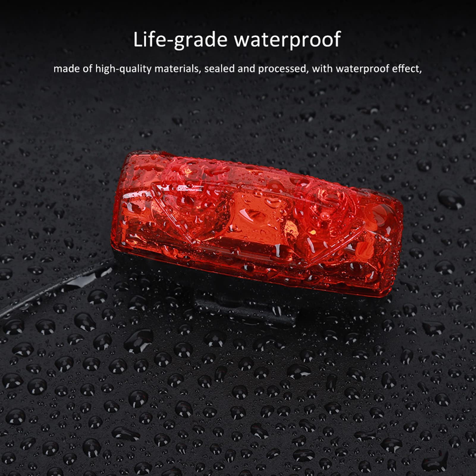 Electromagnetic Induction Tail Light - Mini Rear Safety Flashlight for Bikes, Motorcycles & Scooters - Perfect for Night Riding, Commuting & Outdoor Adventures
