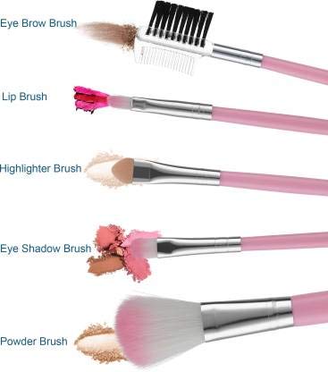 Khelni 6155 Professional Makeup Kit with Eyeshadow Palette, Blush, Lip Gloss & 5-Piece Brush Set - Perfect for Everyday Makeup, Parties & Special Occasions