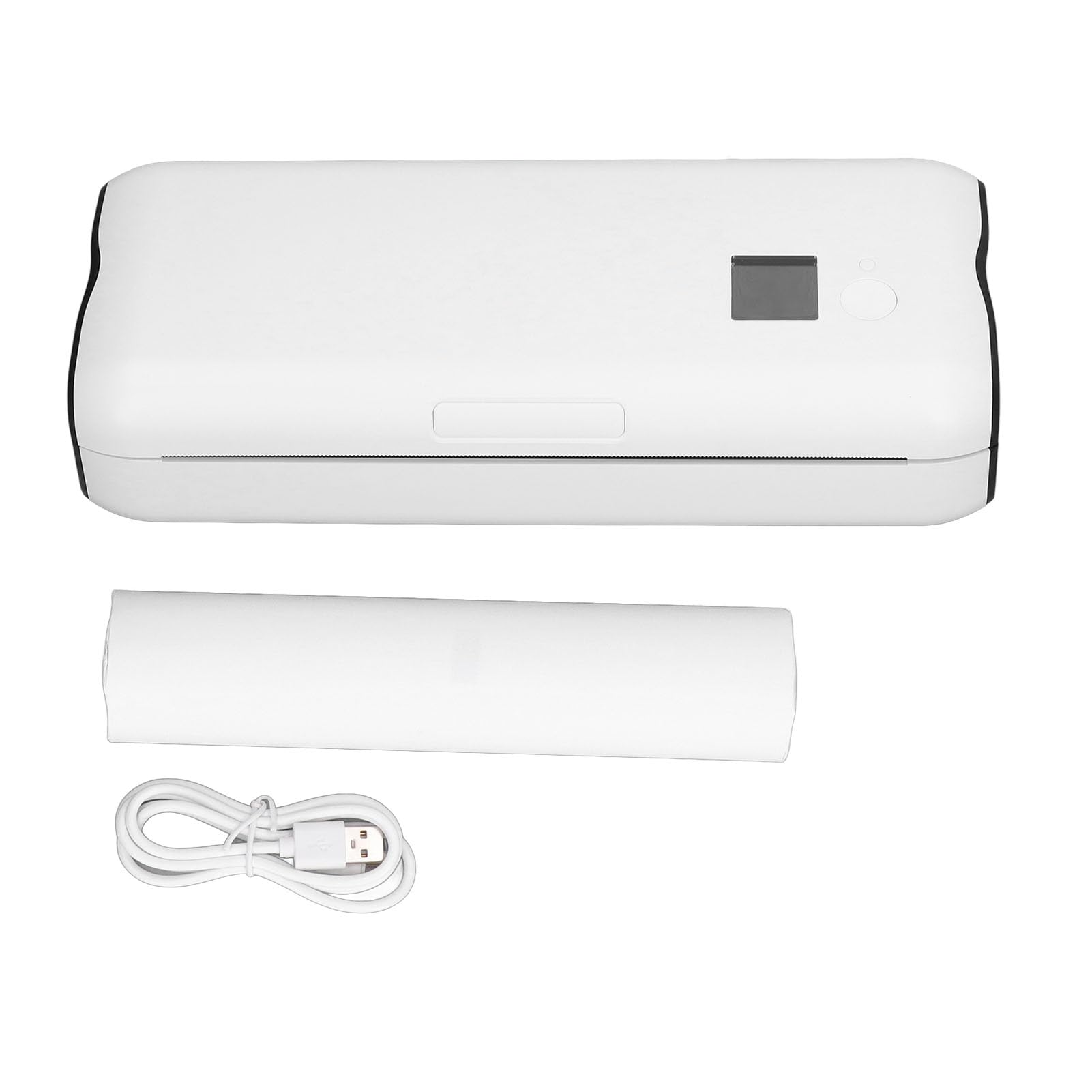 YWBL-WH Portable A4 Thermal Printer - Inkless, Rechargeable with 2500mAh Battery, Compatible with iOS - Direct Printing for Labels, Receipts & Documents | Perfect for Home Office, Shipping & Retail Businesses