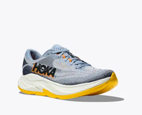 HOKA Rincon 4 Wide Running Shoes for Men - Drizzle/Nautical Dusk | Lightweight Cushioned Sneakers for Road Running, Jogging & Daily Wear