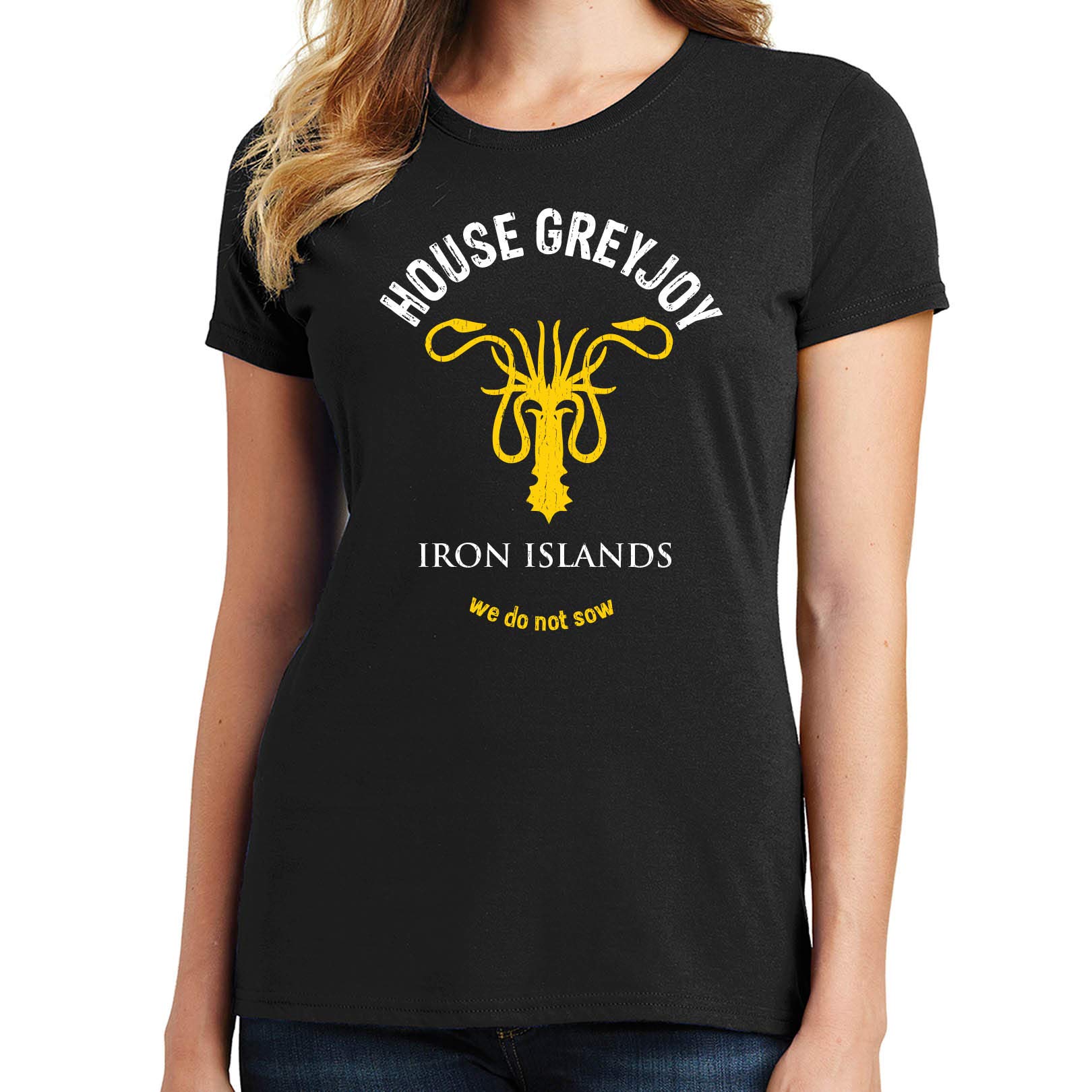 Bluejack Clothing House Greyjoy T-Shirt | Game of Thrones Inspired Grey Cotton Tee | Perfect for Cosplay, GOT Fans & Casual Wear