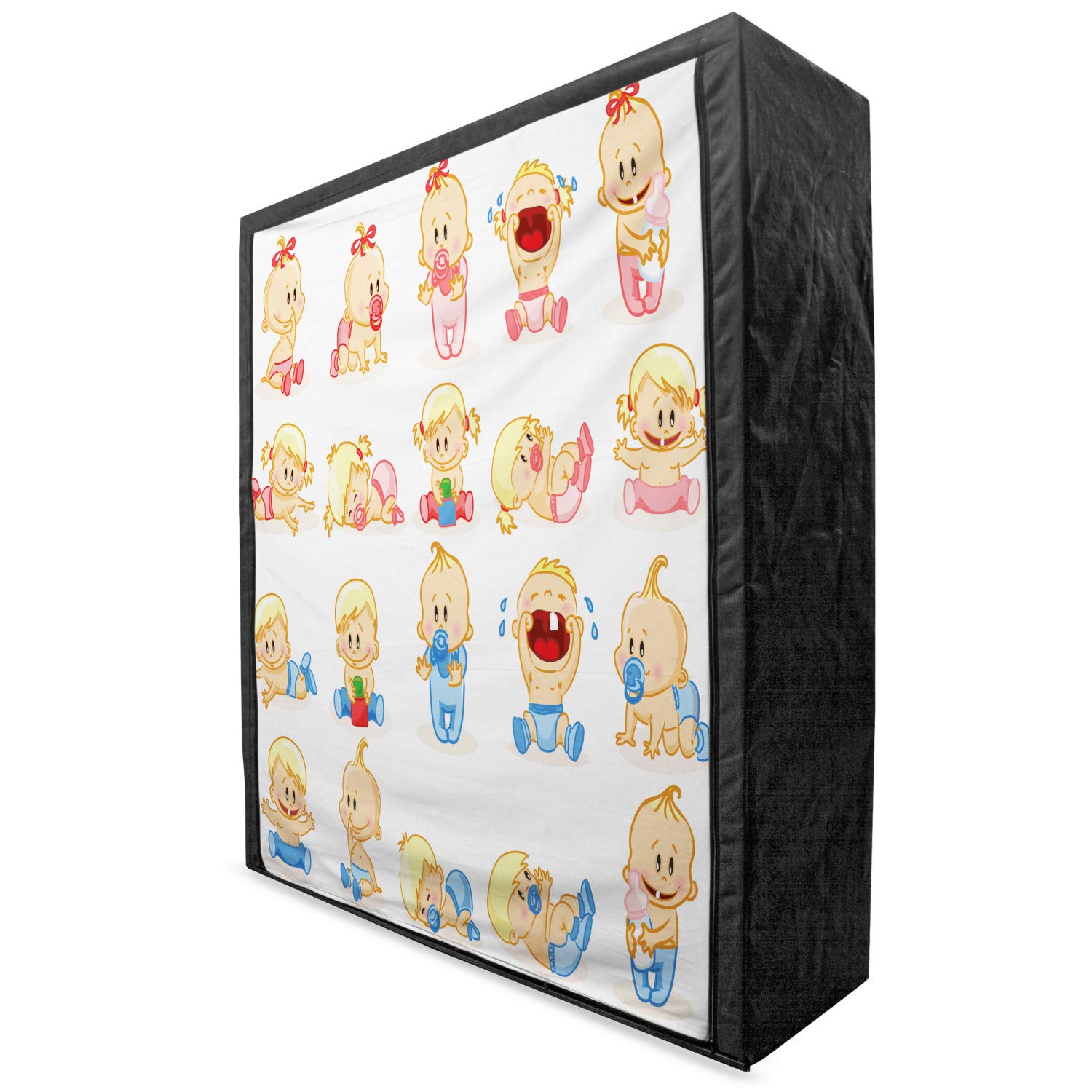 Ambesonne Gender Reveal Portable Fabric Wardrobe - 59