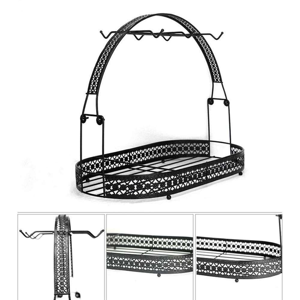 Premium Wrought Iron Coffee Cup Holder Stand - Mug Rack & Dish Organizer with Drainer - Countertop, Cabinet & Table Storage Drying Rack for Kitchen, Restaurant & Office Use (Black) - Perfect for Organizing Mugs, Cups & Dishes While Drying