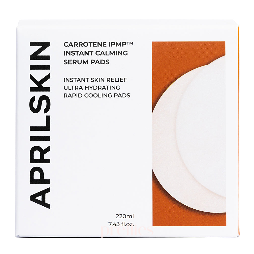 AprilSkin Carrotene IPMP Instant Calming Serum Pads - 80 Pads (220ml) for Soothing & Hydrating Sensitive Skin - Perfect for Travel, Daily Skincare & Post-Procedure Care