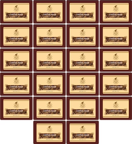 Khadi Ark Herbal Natural Handmade Coffee Bath Soap - 125g Each (Pack of 22) | Exfoliating & Moisturizing Bar for Soft Skin | Perfect for Spa, Gift & Daily Skincare Routine