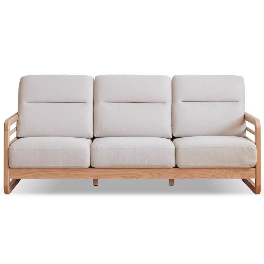 97.6х33.8х35.4 inch / 248х86х90 cm / Natural wood color - gravel white / sofa