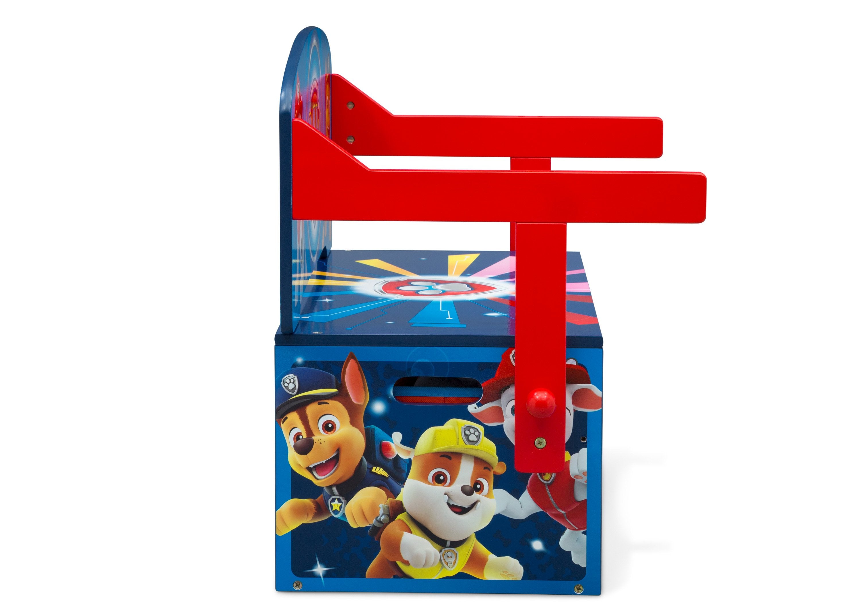PAW Patrol Activity Bench - Kids Wooden Play Table with Storage, Learning Toy for Toddlers & Preschoolers - Perfect for Playroom, Classroom & Daycare Activities