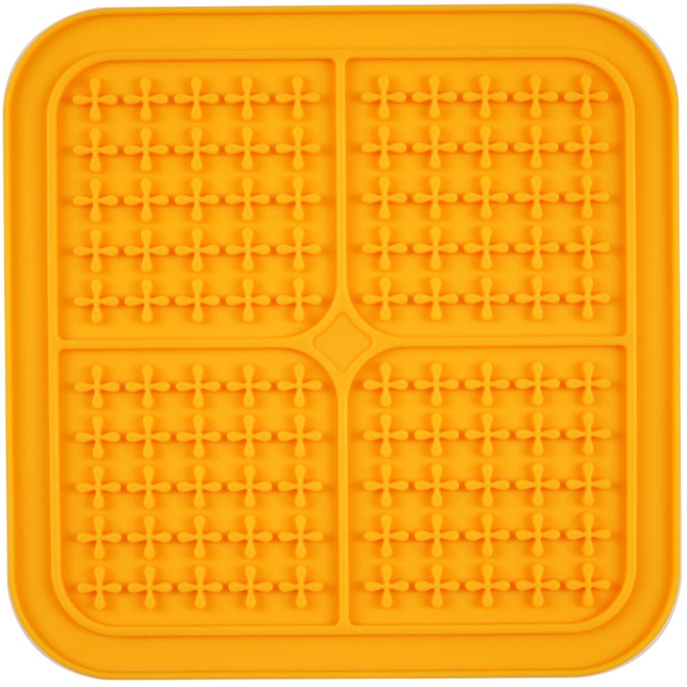 Gigicloud Silicone Dog Lick Pad - Slow Feeder Anti-Choking Pet Lick Mat for Dogs & Cats - IQ Treat Mat for Bathing, Training, Grooming & Claw Care - Perfect for Anxiety Relief & Mealtime Enrichment