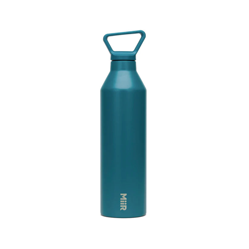 MiiR 23oz Narrow Mouth Insulated Water Bottle - Double Wall Vacuum Stainless Steel, Leakproof & Sweatproof, Prismatic Teal - Perfect for Hiking, Gym & Outdoor Activities