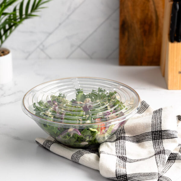 Organic Round Bowl Lid Flat - BPA-Free, Microwave & Dishwasher Safe - Perfect for Food Storage, Meal Prep & Leftovers (1 Count)