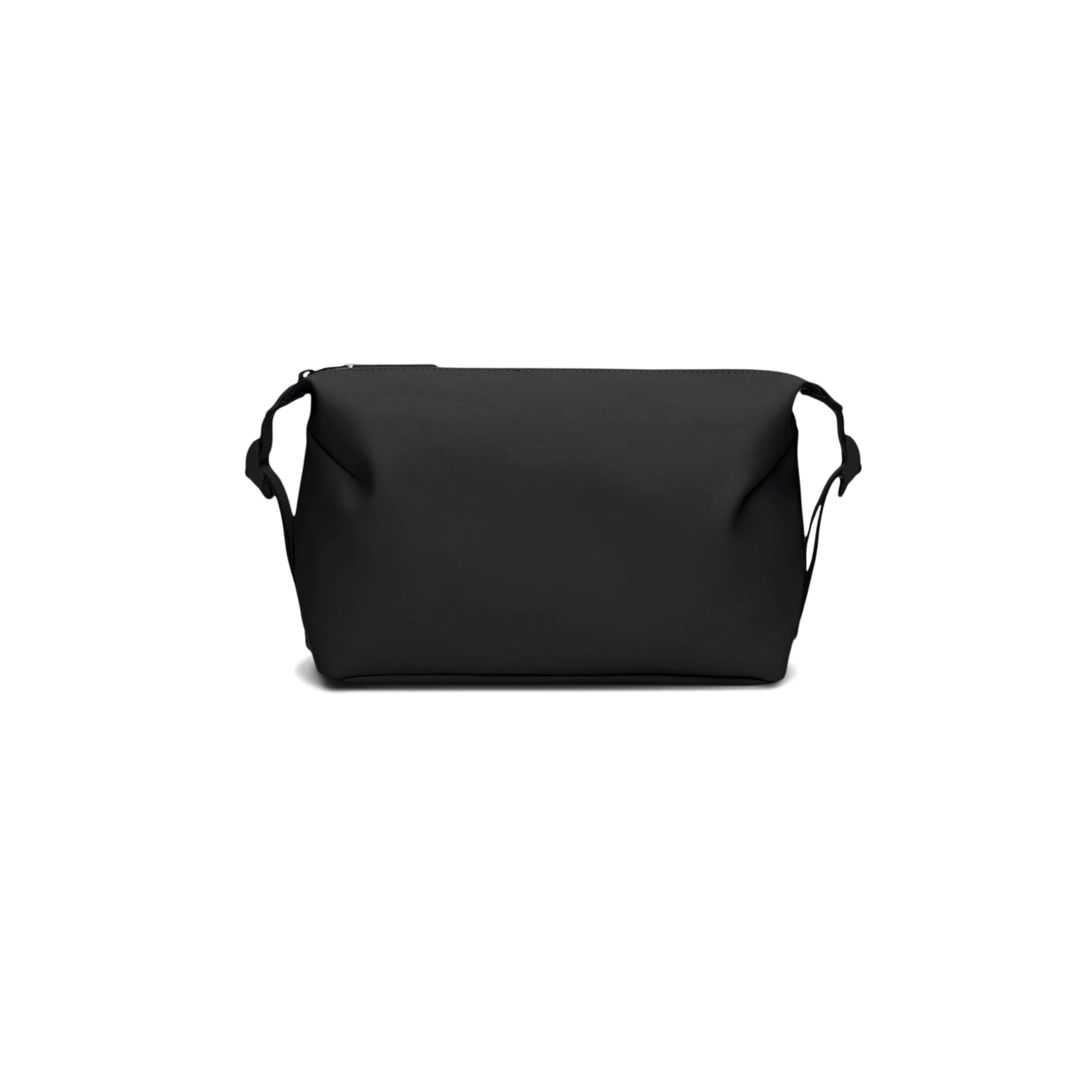 RAINS Hilo Waterproof Toiletry Bag for Travel - Black Cosmetic & Shower Organizer for Men & Women - Perfect for Camping, Gym, Business Trips & Weekend Getaways