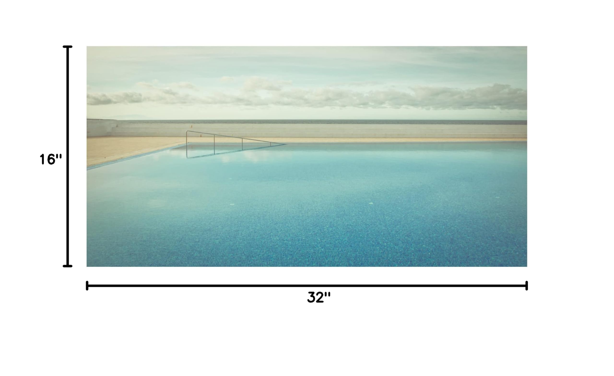 Robert Steinkopff 'Pool' Canvas Art Print - Modern Wall Decor for Living Room, Bedroom & Office - Trademark Fine Art Collection