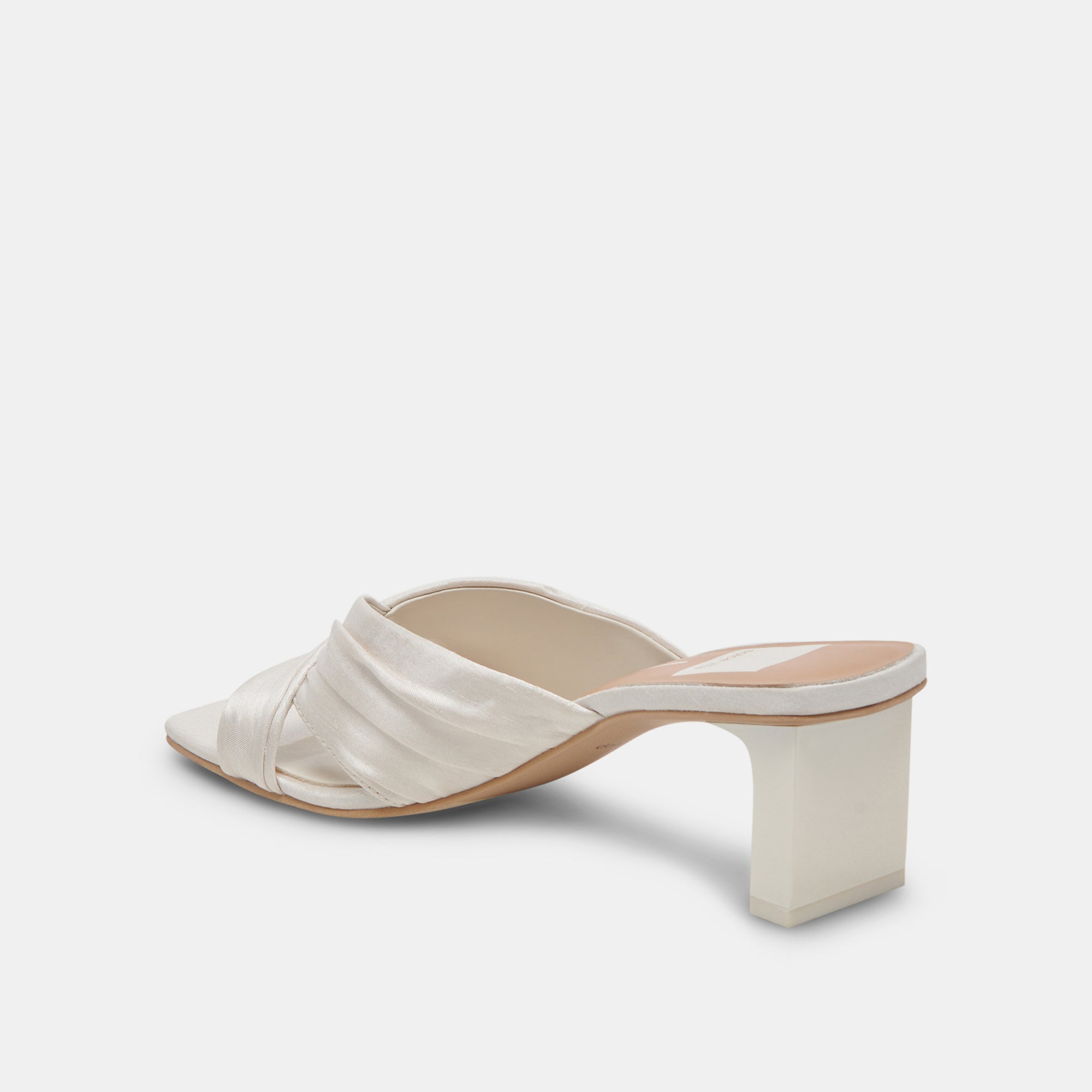 CARLAN Heels - Off White Silk Women's Dress Shoes for Weddings, Parties & Special Occasions
