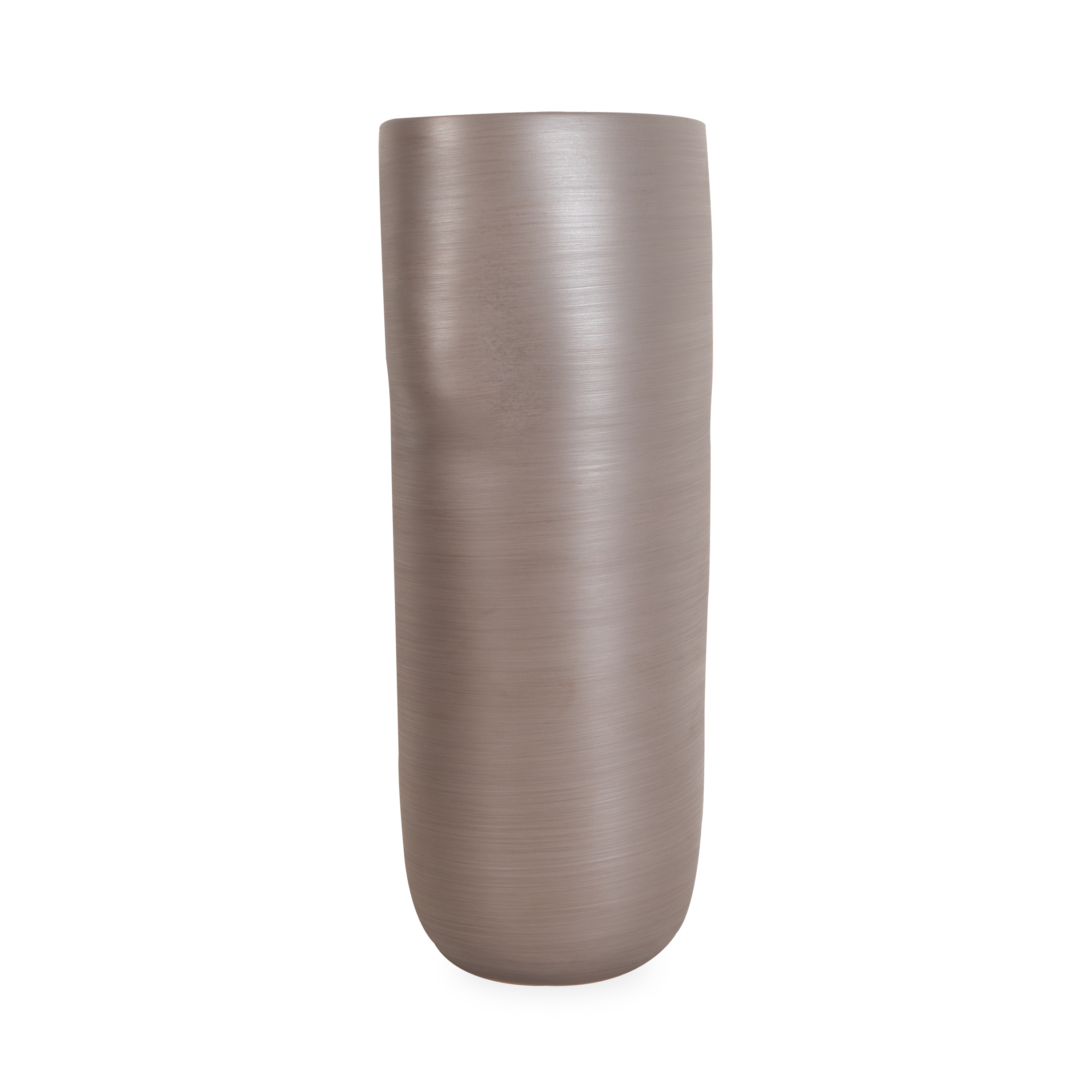 Elegant Taupe Ceramic Vase - Modern Home Decor for Centerpiece, Wedding, Living Room & Office Decorations