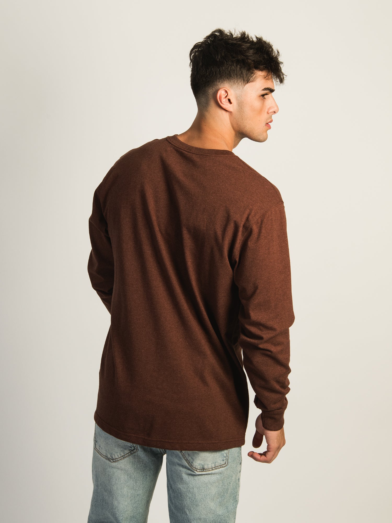 Carhartt Signature Long Sleeve T-Shirt for Men - Durable Workwear & Casual Comfort - Perfect for Construction, Outdoor Activities & Everyday Wear