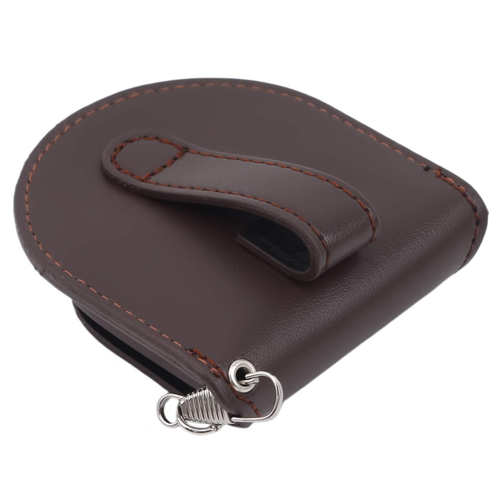 GUAngqi Vintage Pocket Watch Holder Bag with Leather Strap - Brown Case for Antique Pocket Watches | Perfect for Collectors, Steampunk Fashion & Historical Reenactments
