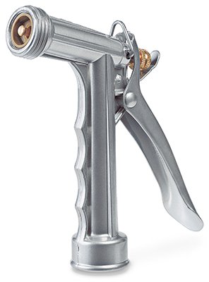 Premium Full-Size Zinc Alloy Nozzle - Heavy Duty Spray Nozzle for Garden Hose, Pressure Washer & Outdoor Cleaning (Perfect for Car Washing, Lawn Care & Patio Maintenance)