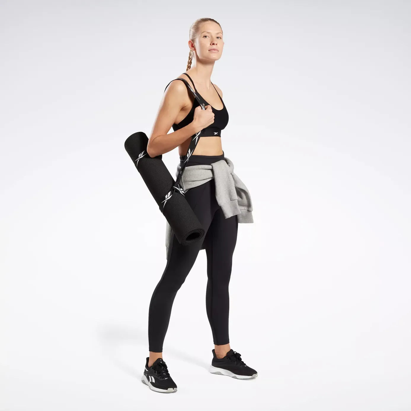 Reebok Women's Lux Strappy Black Sports Bra - High Support Workout Top for Running, Yoga & Gym