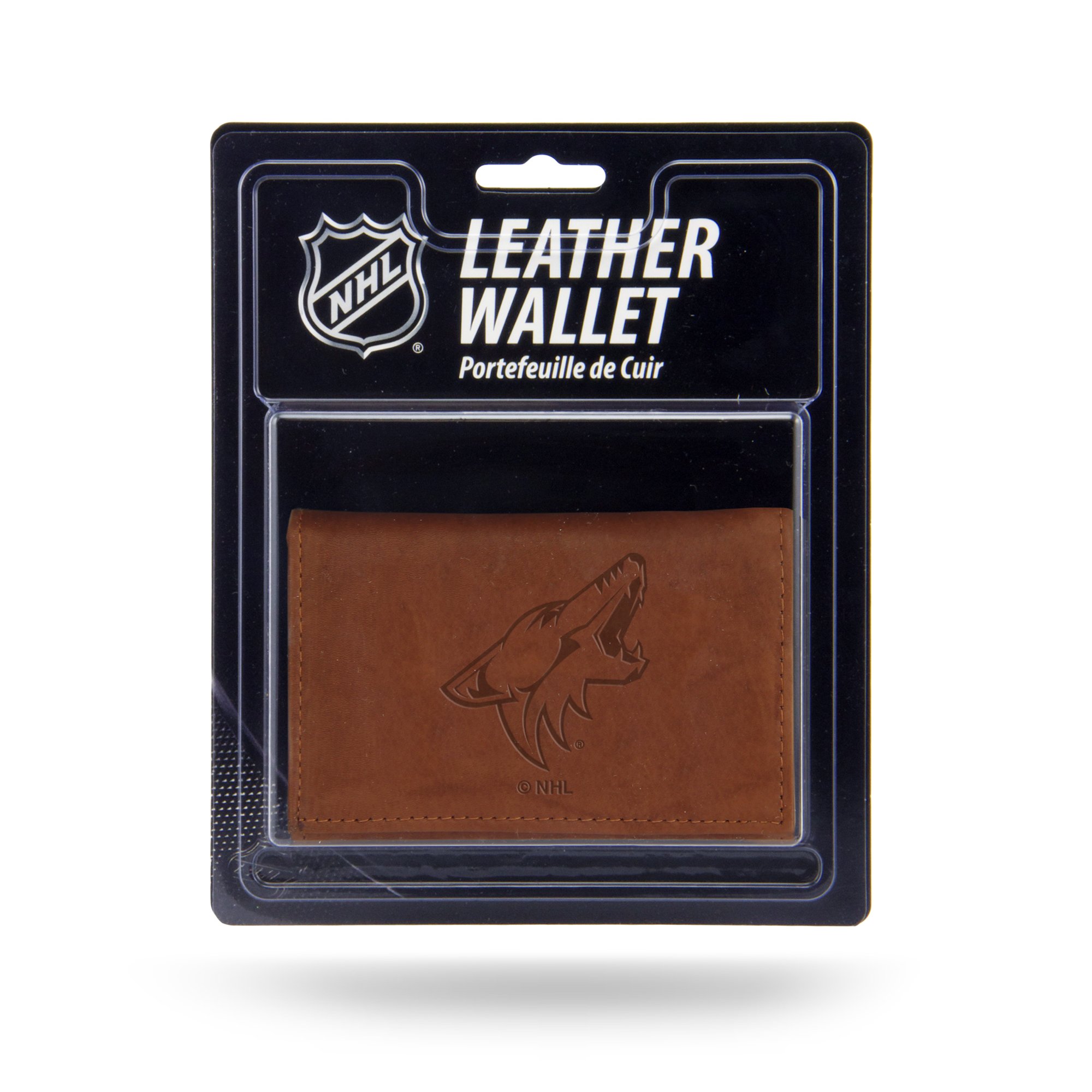 Premium NHL Licensed Leather Trifold Wallet for Men - RFID Blocking, Multiple Card Slots & ID Window - Perfect for Sports Fans, Travel & Everyday Use