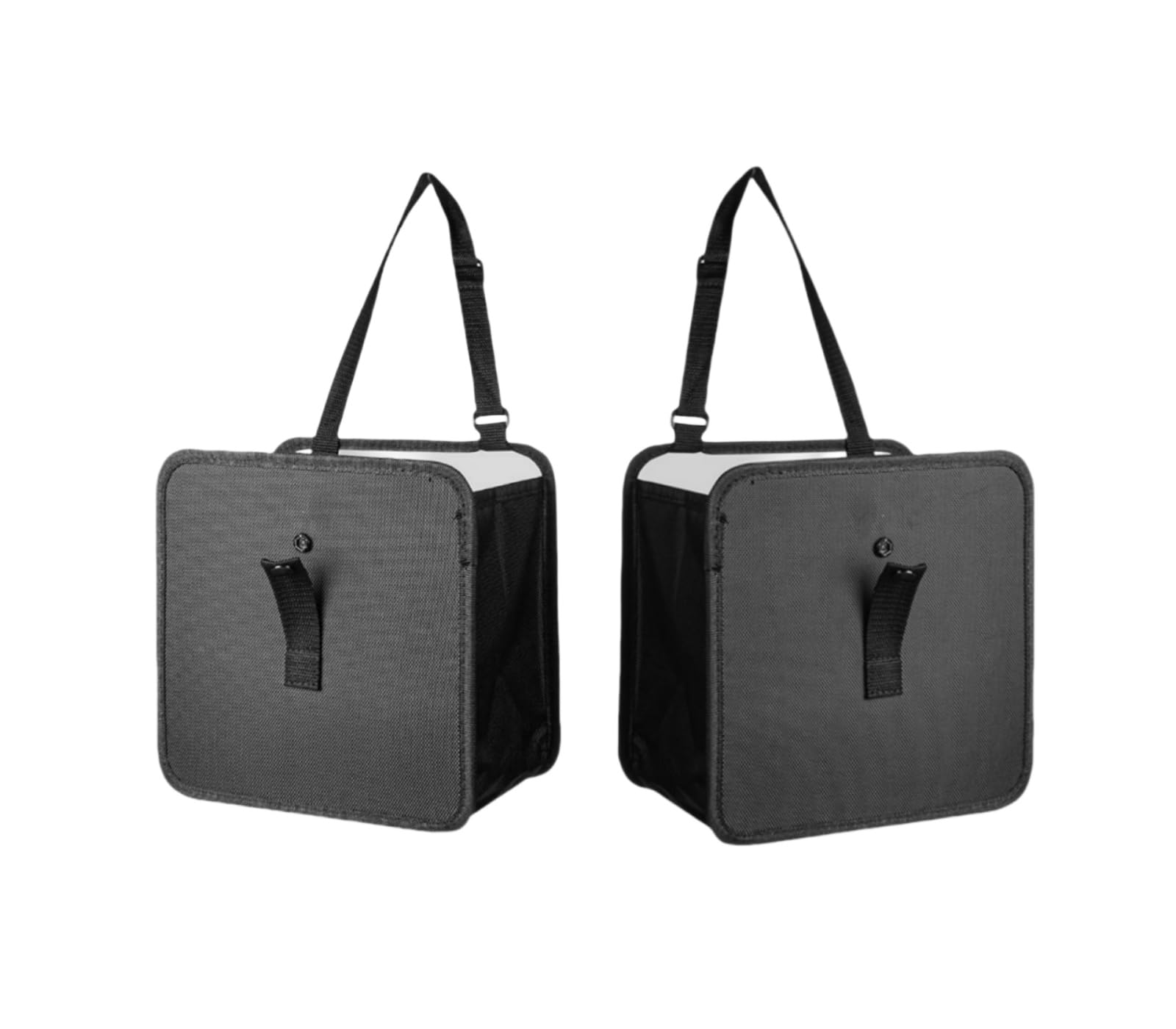 2 Pack Collapsible Car Trash Can - Foldable Hanging Waterproof Leakproof Trash Bag for Vehicles (3 Gallons) | Ideal for Road Trips, Commuting & Family Travel