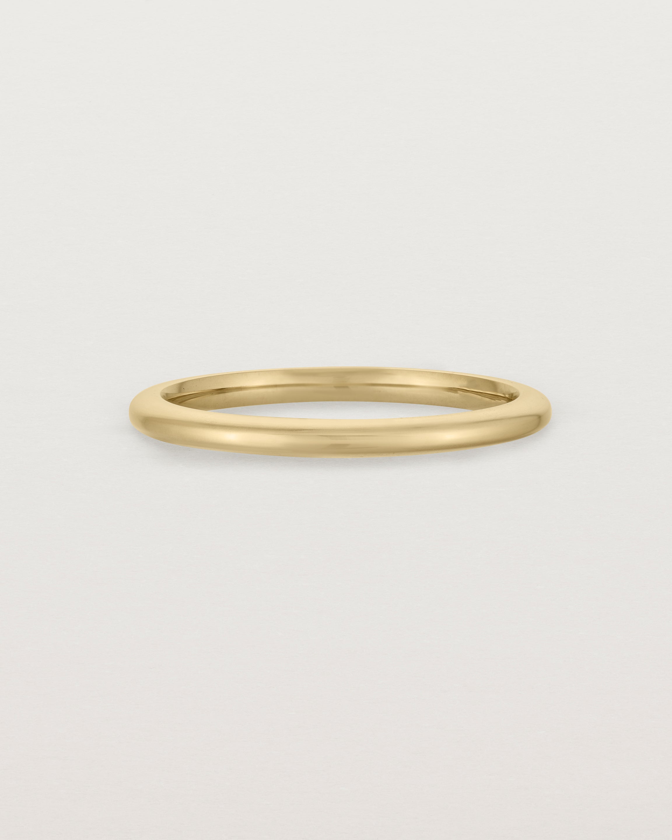 Elegant Bold Curve Ring - 2mm Thin Minimalist Gold Plated Band for Women - Perfect for Everyday Wear, Stacking & Gift Giving